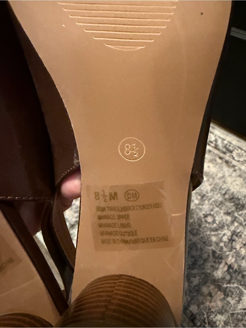 Maurices Brown Pointed-Toe Slingback Heels Unique Round Cylinder Heel NWOT. 8.5 - Picture 2 of 6